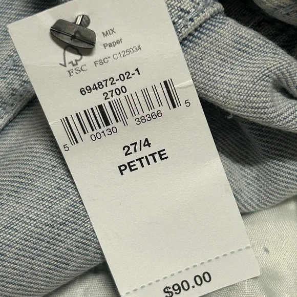 Banana Republic Factory Lot of 2 High Rise Wide Leg Jeans - Picture 9 of 13